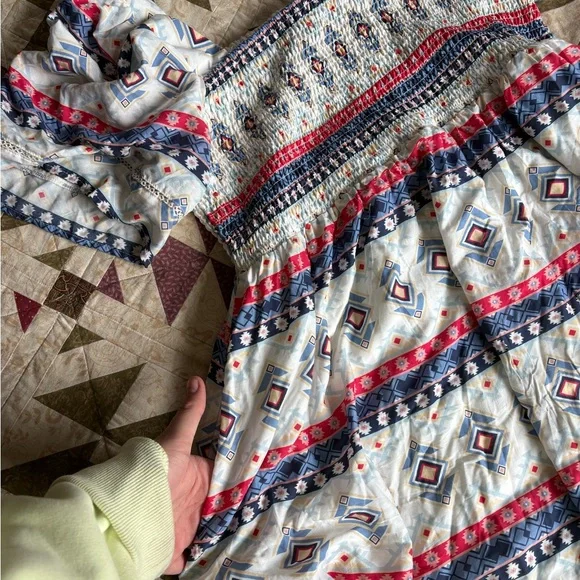 Colorful Patterned Dress - Picture 3 of 4